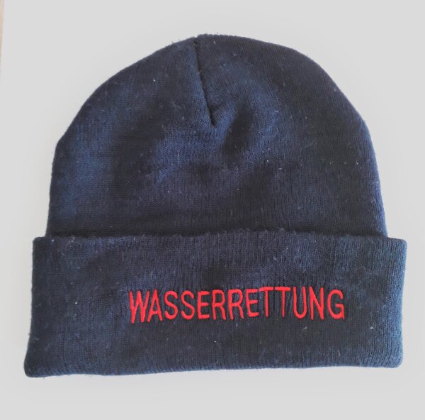 Winterhaube mit Stick "Wasserrettung"