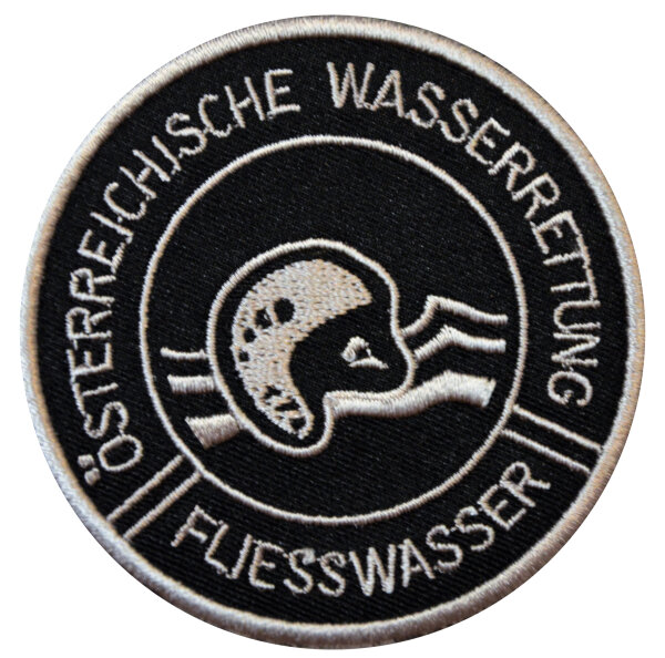 Fließwasser Stoffabzeichen groß 70mm